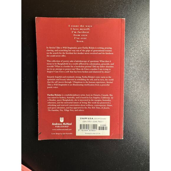 USED BOOK Survival Takes a Wild Imagination: Poems Paperback Fariha Róisín - Picture 3 of 5